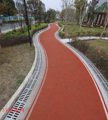 公园健身步道塑胶跑道设计施工厂家-供应产品-河北安澜体育设施有限